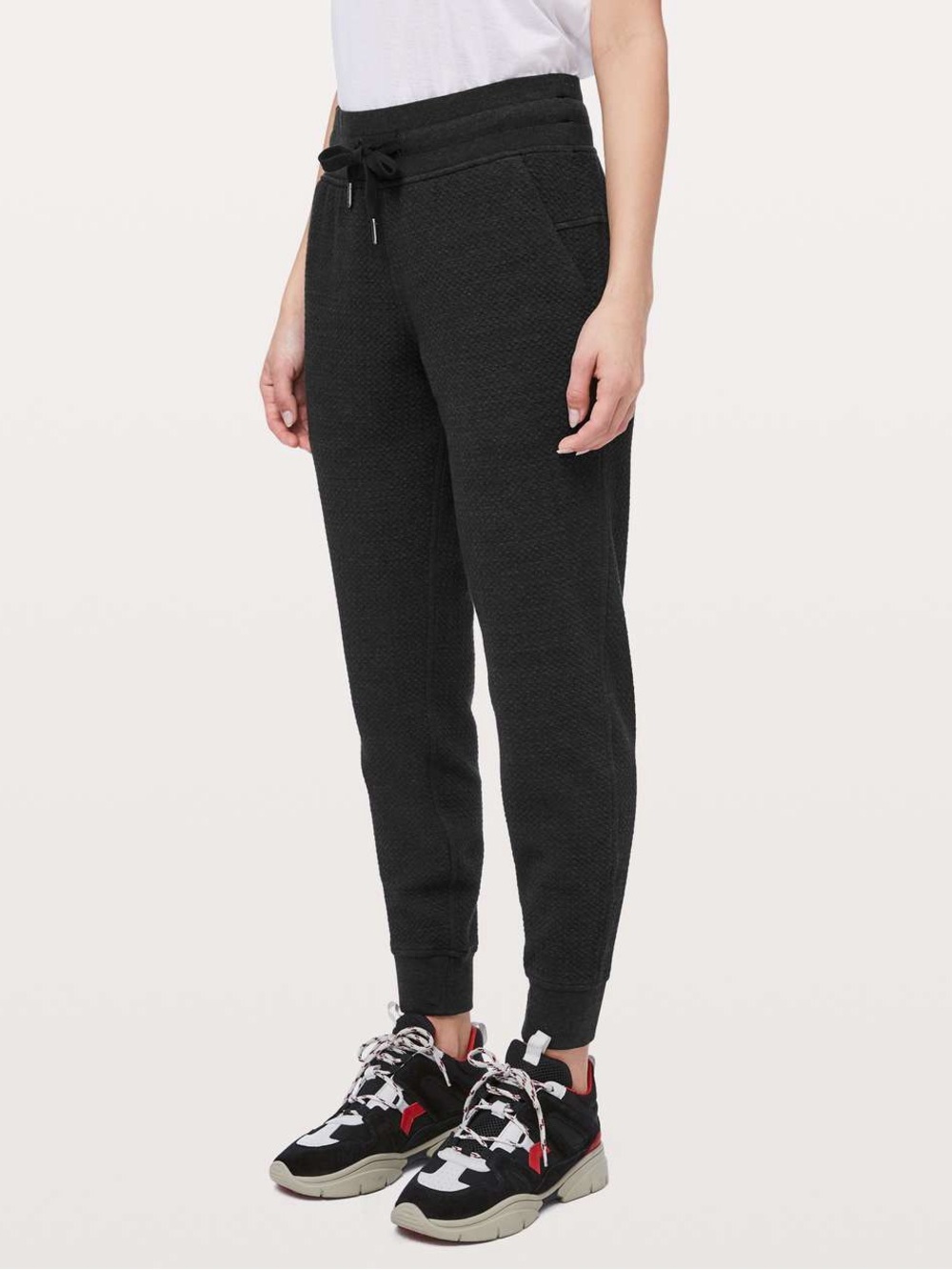 Lululemon Warm Down Jogger II 28” Heathered Core Black Size 6